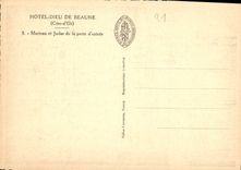 CPM Hotel Dieu de Beaune Cote d'Or Marteau et Judas de la porte d'Entree