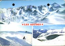 CPM Les Agudes Sports d'Hiver Panorama vu du sommet des pistes la station 