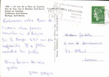 CPM Un Poutou de Toulouse Un coin de la Place du Capitole 