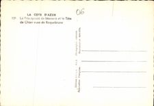 CPM La Cote d'Azur La Principaute de Monaco et la Tete de Chien vues de Roquebrune 