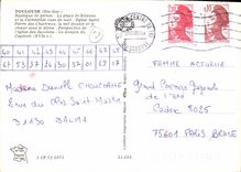 CPM Toulouse Hte Gar Basilique St Sernin La Place St Etienne et le Cathedrale vues de nuit Eglise Sa