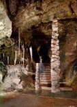 CPM Grottes de Han Lesse Le minaret Nouvelles Galeries 