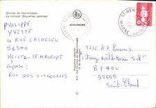 CPM Grottes de Han Lesse Le minaret Nouvelles Galeries