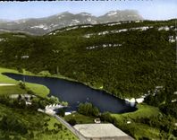 CPM Le Lac de Bart Ain Vue generale aerienne 