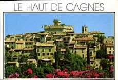 CPM Cote d'Azur French Riviera Le Haut de Cagnes Le Chateau et le vieux village 