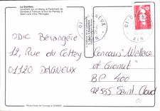 CPM La Dombes couchant sur un etang 