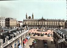 CPM Nancy Hotel de Ville et Statue de Stanislas 