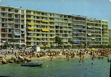 CPM Juan les Pins La plage et la Promenade 