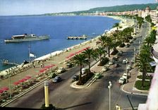 CPM Nice La Promenade des Anglais vue prise de l'Hotel Ruhl 