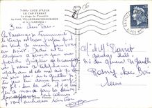 CPM Cote d'Azur Le Cap Ferrat La plage de Passable Au fond Villefranche sur Mer