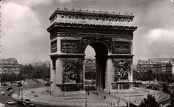 CPM Paris en flanant l'Arc de Triomphe de l'Etoile 