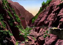 CPM Les Alpes Maritimes le debut des Gorges Rouges du Cians 