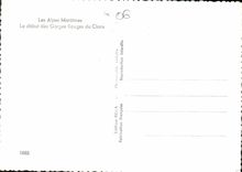 CPM Les Alpes Maritimes le debut des Gorges Rouges du Cians 