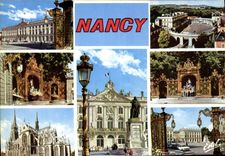 CPM Nancy Mourthe et Moselle la place Stanislav la Carriere et Saint Ervre la place d'Alliance fonta