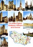 CPM Les Belles eglises Basiliques abbayes de la Somme d'apres carte Michelin 