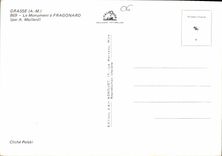 CPM Grasse A M le Monument a Fragonard Par A Maillard 