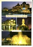 CPM Capitale du Languedoc Montpellier place de la Comedie la nuit 