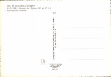 CPM St Guilhem le Desert Abside de l'Eglise architecture romane