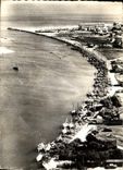 CPM Cote d'Amethyste Valras Plage Herault les bords de l'Orb et le Port vue aerienne 