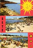CPM Sete Herault une ile Singutiere les tres belles plages de la Corniche 