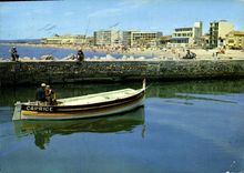 CPM Palavas les Flots le canal et la plage rive droite 