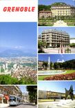 CPM Images de France Isere Grenoble le jardin de Ville et le fort de la Bastille les Trois Dauphins 