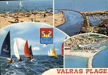 CPM En Parcourant la Cote Mediterraneenne Valras plage Herault vacances ideales en bord de mer 