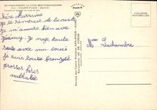 CPM En Parcourant la Cote Mediterraneenne Valras plage Herault vacances ideales en bord de mer