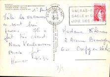 CPM En Parcourant la Cote Mediterraneenne Valras Plage Herault vacances ideales en bord de mer
