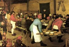 CPM Pieter Breughel 1525 1569 le mariage Paysan 
