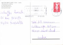 CPM Pieter Breughel 1525 1569 le mariage Paysan 