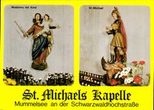 CPM St Michaels Kapelle Mummelsee Madonna mit kind Oberrhein St Michael Tessin Kath Ptarramt Seebach