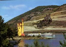 CPM Mauseturm mit Ruine Ehrenfels Bei Binger am Rhein 