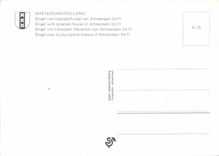 CPM Amsterdam Holland Singel avec la plus petite maison d'Amsterdam