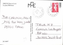 CPM Dreux Eure et loire la Place Metezeau 