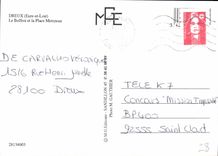 CPM Dreux Eure et loire le beffroi et la Place Metzeau 