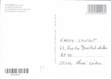 CPM Chartres E et L la Porte Guillaume la Cathedrale en vue aerienne la Cathedrale illuminee 