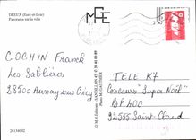 CPM Dreux Eure et loire Panorama sur la ville 