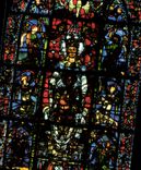 CPM Cathedrale de Chartres Notre Dame de la belle verriere XIIeme S Anges XIII S 