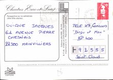 CPM Chartres Eure et Loir Perspective sur la Cathedrale XII XIII siecles 