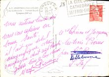 CPM Chartres Eure et Loir la Cathedrale Portail Royal Tympan XII S 