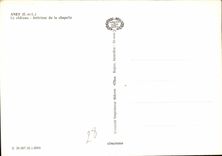 CPM Anet E et L le Chateau Interieur de la Chapelle