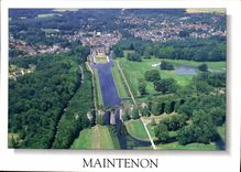 CPM Maintenon Eure et Loir vue generale sur le Chateau et l'aqueduc 