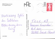 CPM Dreux Eure et Loir la Chapelle Royale 