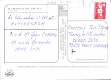 CPM Les Merveilles de Chartres Eure et Loir Perspective sur la Cathedrale XII siecle dominant la Vil