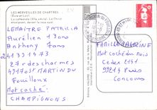 CPM Les Merveilles de Chartres Eure et Loir la Cathedrale XII siecle le Christ Enseignant devant la 