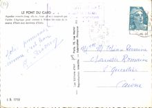 CPM Le Pont du Gard Aqueduc Romain construit par l'ordre d'Agrippa pour amener a Nimes les eaux de l