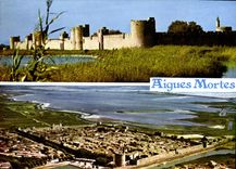 CPM Aigues Mortes Gard Havre naturel a l'interieur des lagunes Aigues Mortes devien par la volonte d