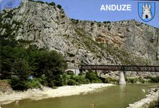 CPM Anduze Gard le Gardon et le Vieux pont ferroviere 