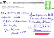 CPM Joyaux de l'architecture Romaine Nimes les arenes la tour Magne le Temple de Diane le Pont du Ga